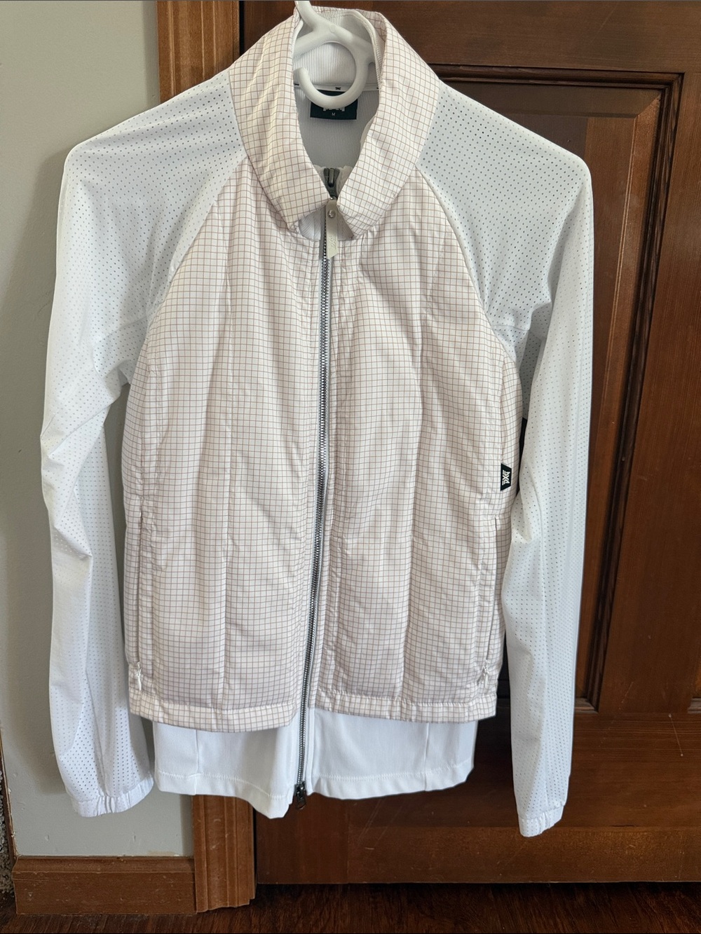 PXG Women's White and Cream Utility Zip Jacket